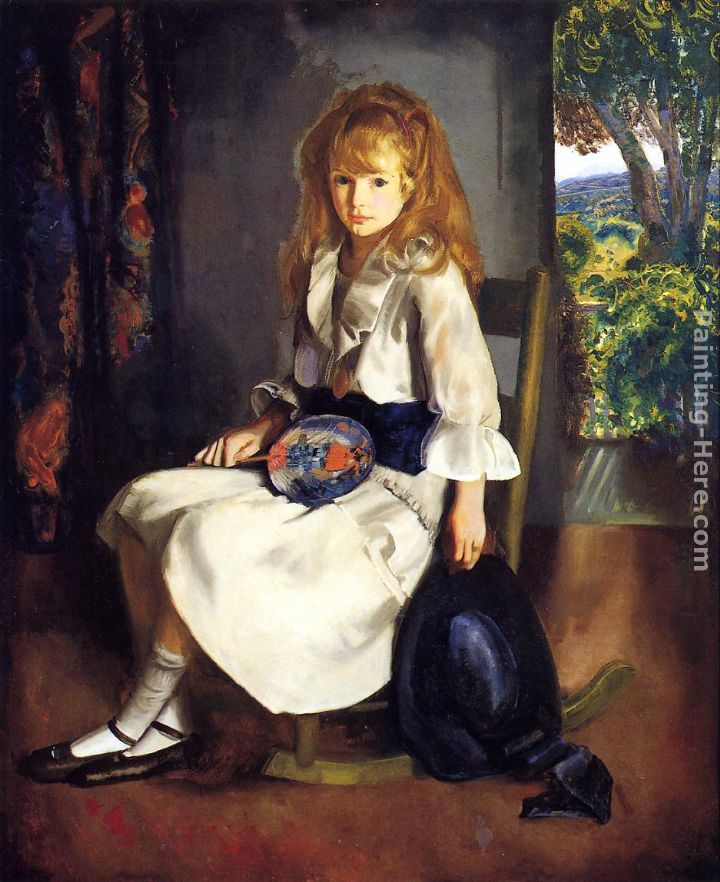 Anne in White painting - George Wesley Bellows Anne in White art painting